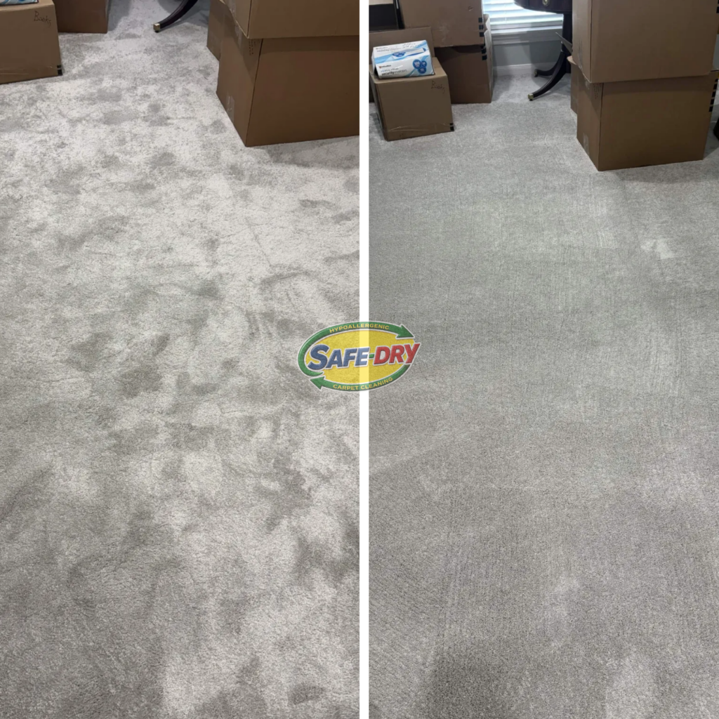Before and After Carpet Cleaning